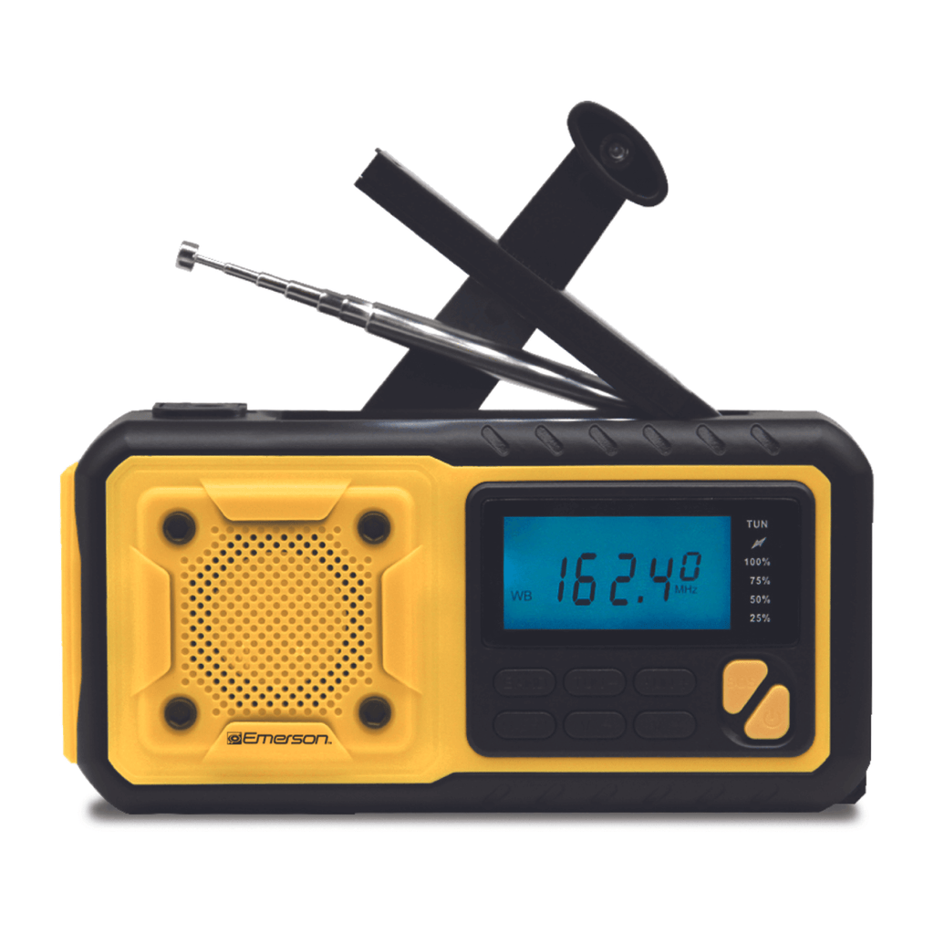 Emerson ER-7051 Emergency NOAA Radio – Solar, Crank & Power Bank