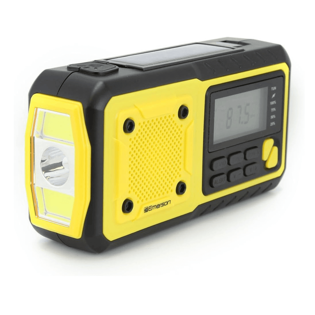 Emerson ER-7051 Emergency NOAA Radio – Solar, Crank & Power Bank
