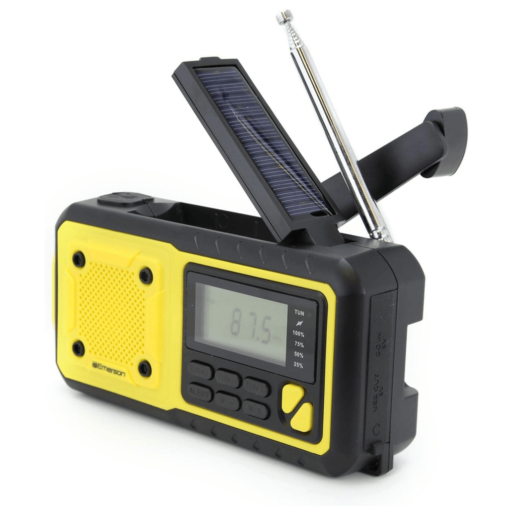 Emerson ER-7051 Emergency NOAA Radio – Solar, Crank & Power Bank