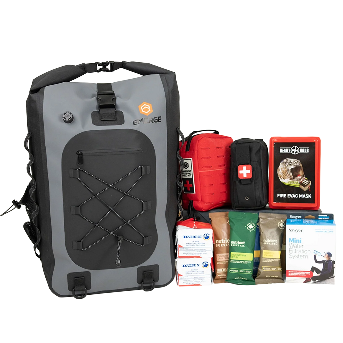 Emerge Survival Evacuation Bag – 1 or 2 Person Emergency Kit