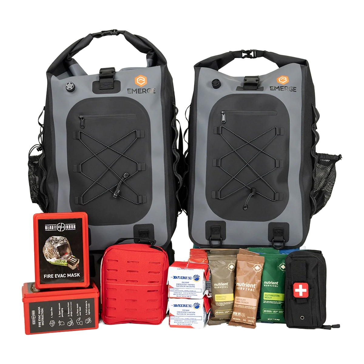 Emerge Survival Evacuation Bag – 1 or 2 Person Emergency Kit