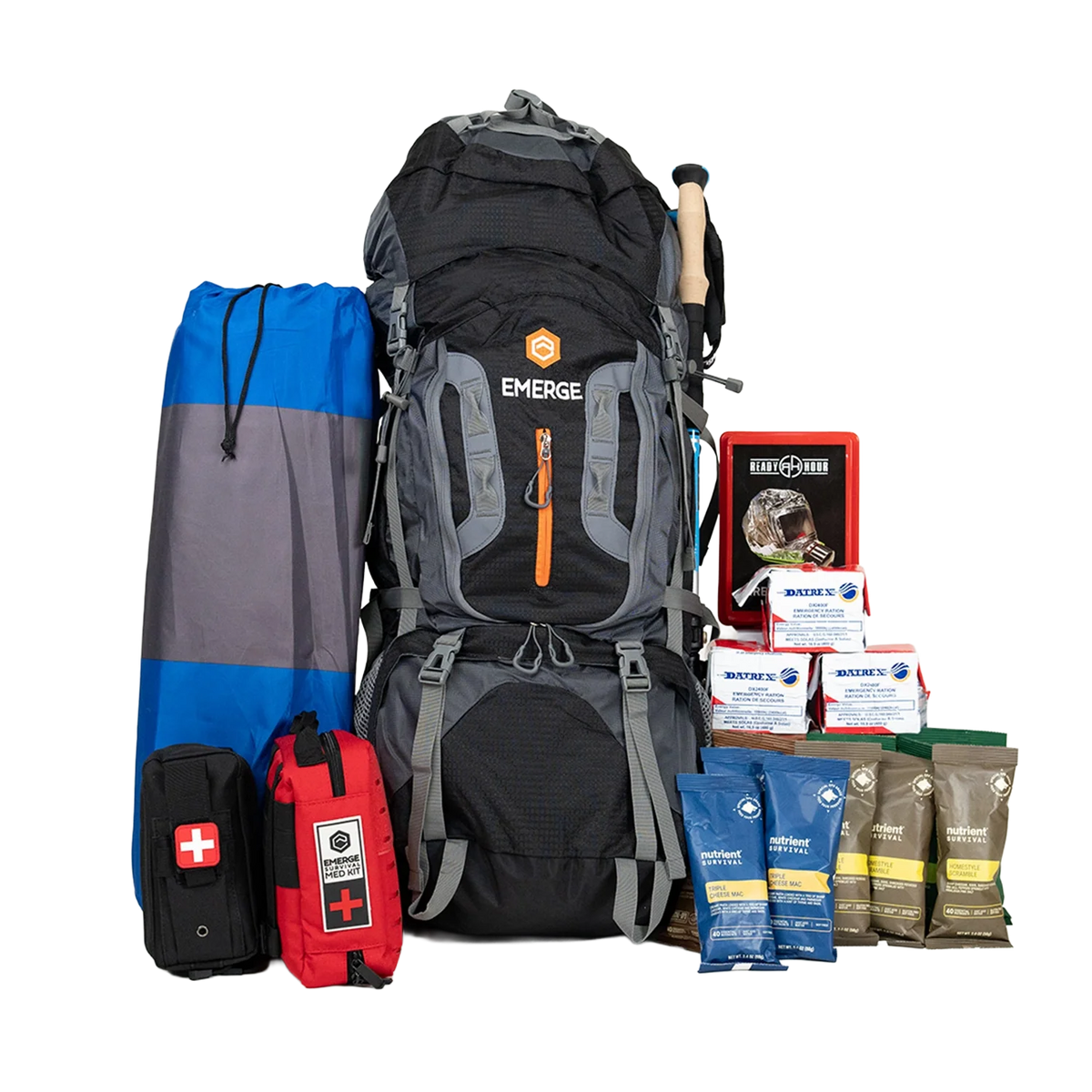 Emerge Survival Evacuation Pro Bag – 1 to 4 Person Emergency Kit