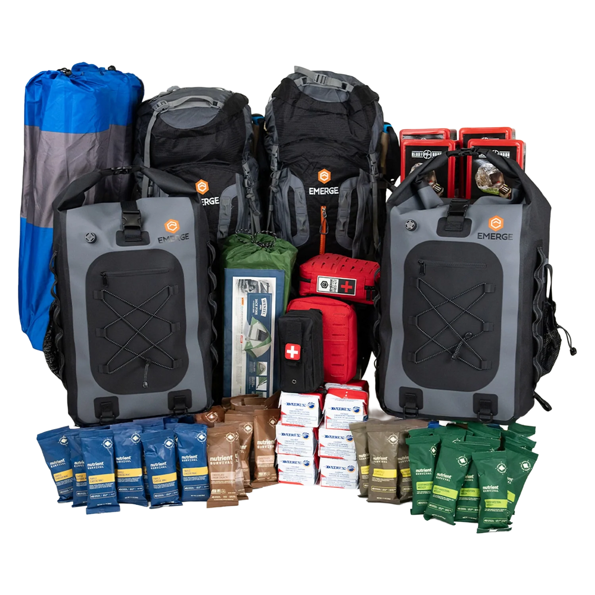 Emerge Survival Evacuation Pro Bag – 1 to 4 Person Emergency Kit