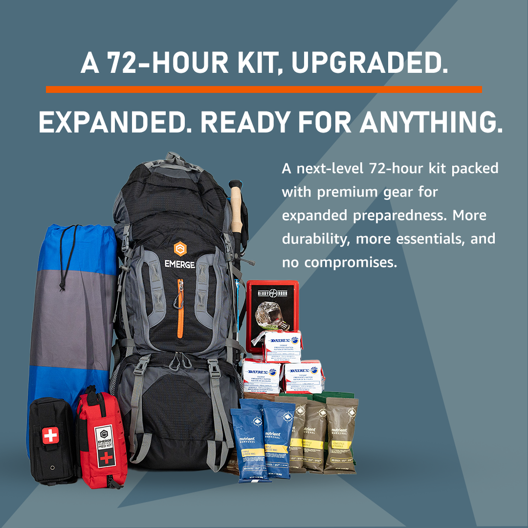Emerge Survival Evacuation Pro Bag – 1 to 4 Person Emergency Kit