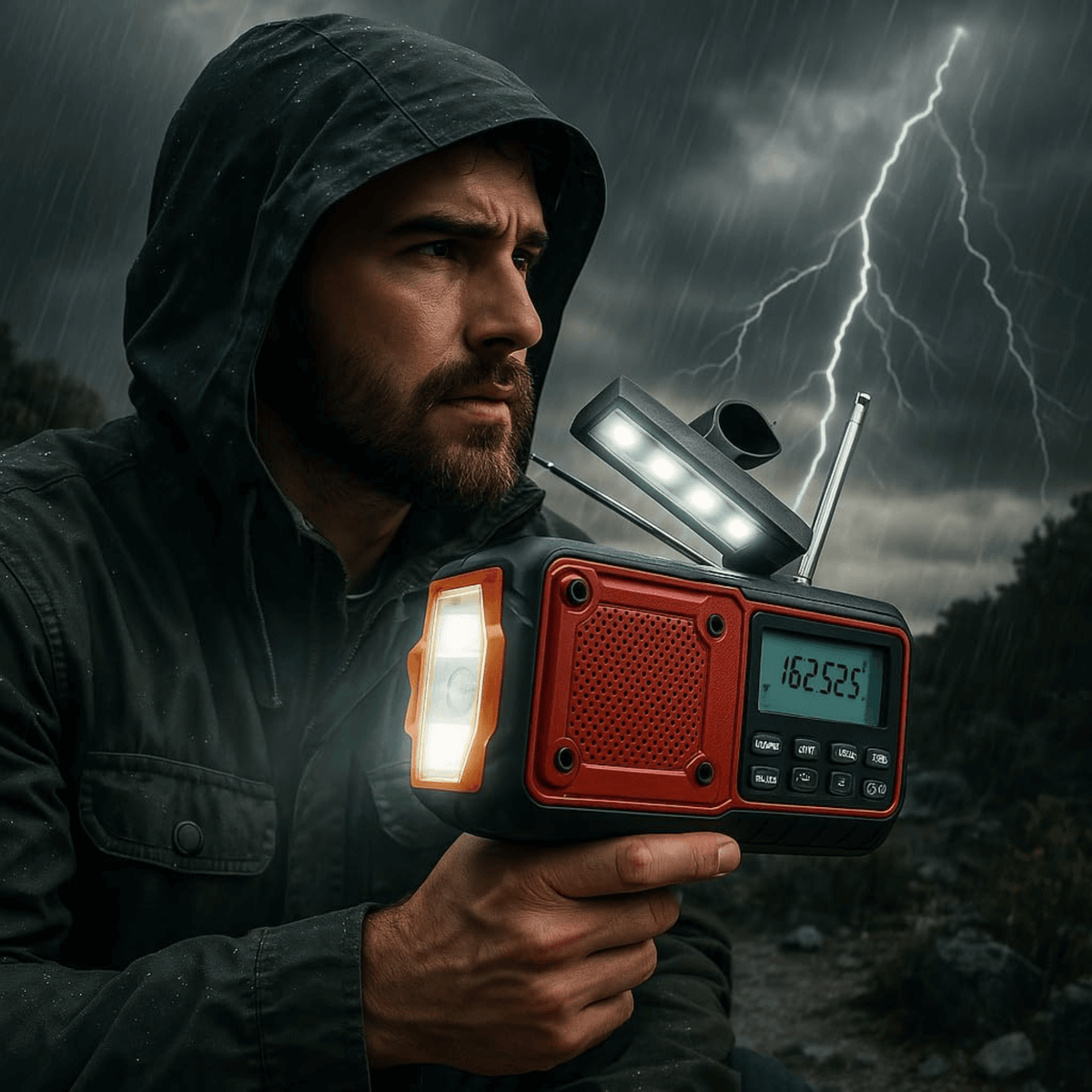 Supersonic Guardian Emergency NOAA Radio – Solar, Crank & USB-C